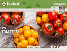 Tablet Screenshot of newleaf.com