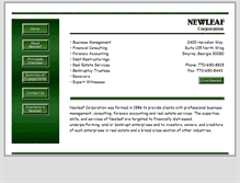 Tablet Screenshot of newleaf.ws